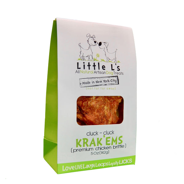 Cluck-Cluck Krakems (Chicken Brittle For Dogs) Size 5 Oz Dog Treats