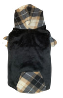 Plush Plain & Plaid Dog Hoodie