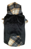 Plush Plain & Plaid Dog Hoodie