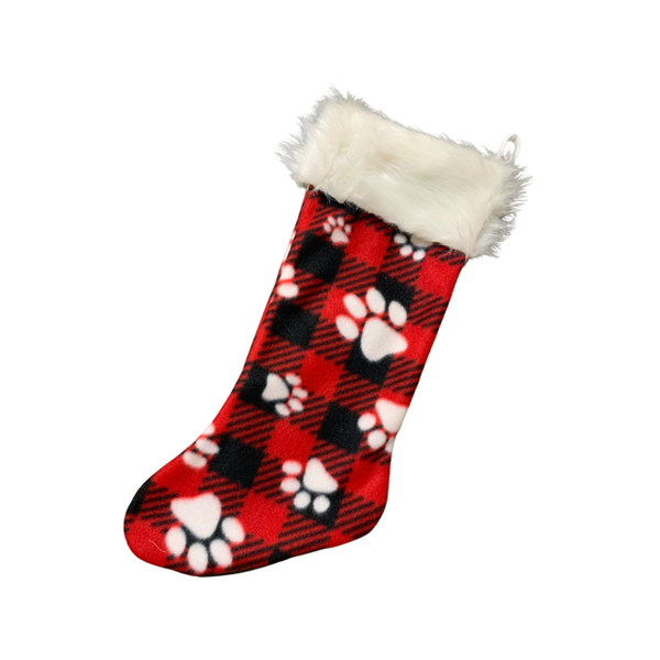 Paw Print Holiday Stocking
